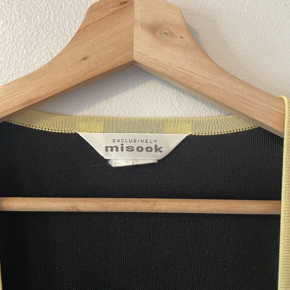 Exclusively Misook Cardigan Open Front Color Block Designer Sz L  Business - Picture 2 of 5